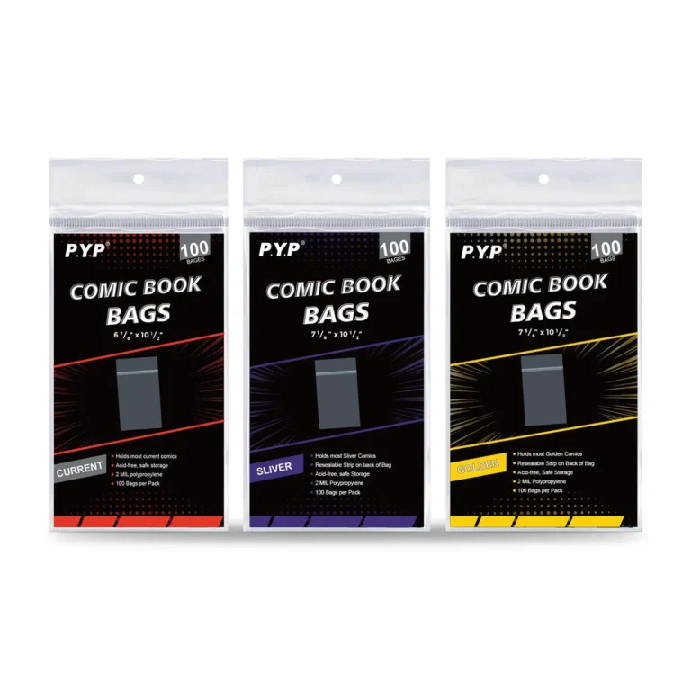 OEM ODM customizable printed packaging for acid‑free resealable comic book bags bulk order