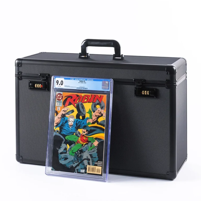 Hard aluminum case with EVA foam slots, dedicated storage container for CGC encapsulated graded comic slabs