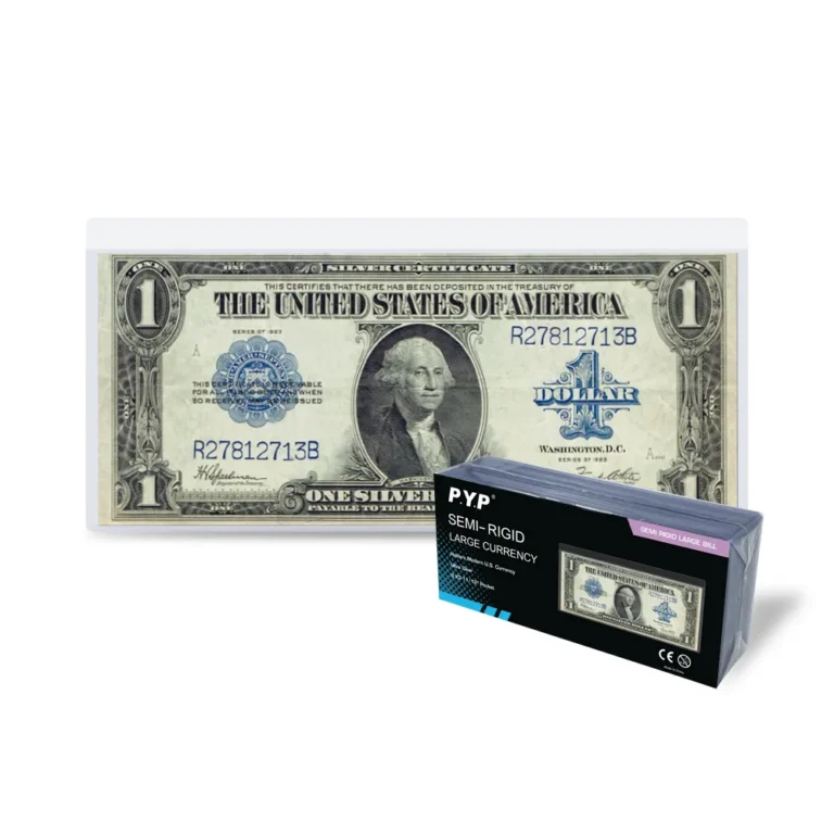 Factory wholesale lip‑opening semi‑rigid currency sleeves, clear bill protectors for coin shops, hobby stores and numismatic supply bulk procurement