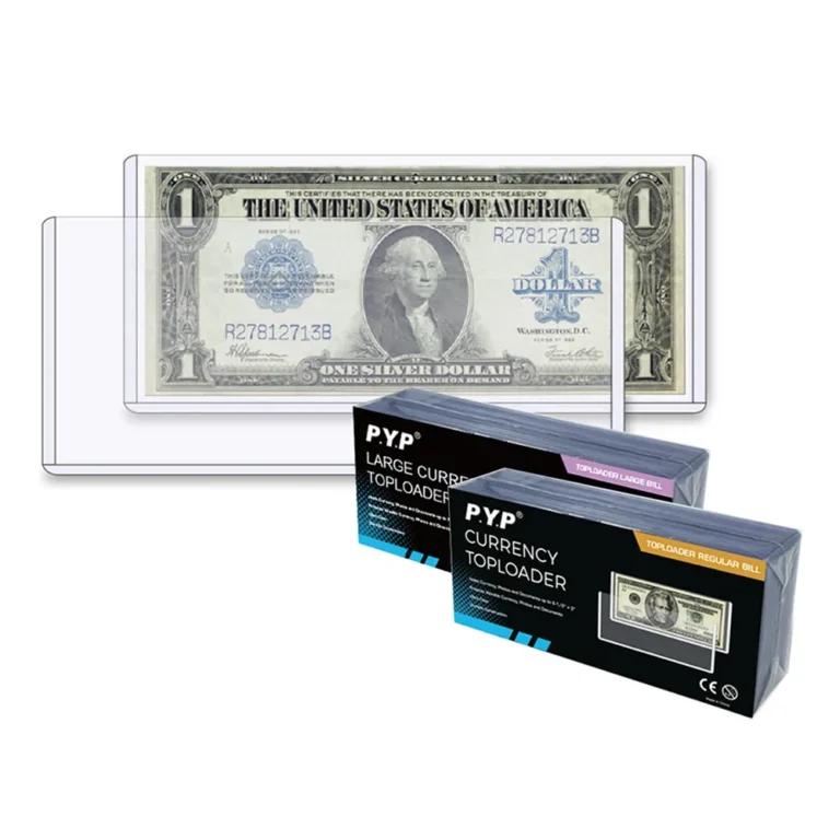 Factory wholesale currency toploaders, clear hard PVC bill holders for coin shops, hobby stores and numismatic accessory resellers large‑volume procurement