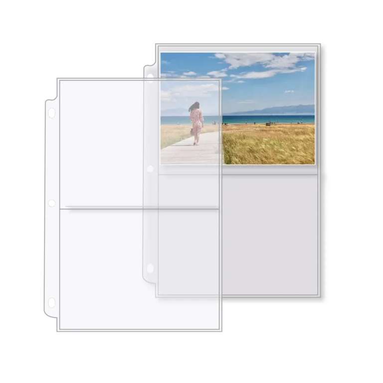 2 Pocket Photo Pages Sheet Protector 2格活页