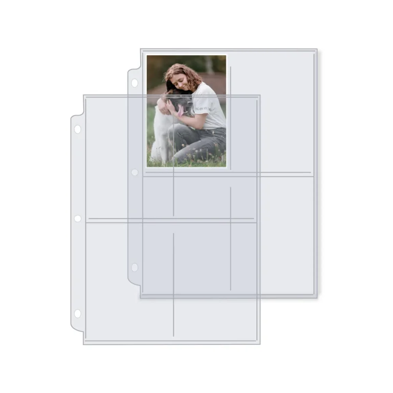 4 Pocket 4x6 Photo Pages Sheet Protector