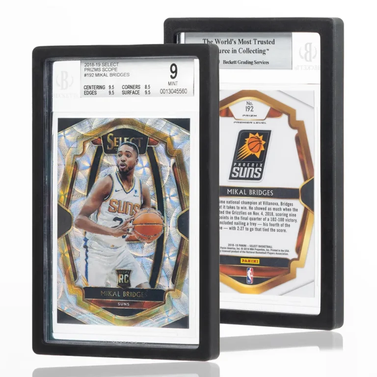 Soft elastic rubber BGS graded card slab bumpers, shockproof anti-chip corner protector guards exclusively for Beckett grading slabs, slim reusable anti-scratch edge bumpers, factory OEM ODM custom color bulk wholesale for trading card distributors