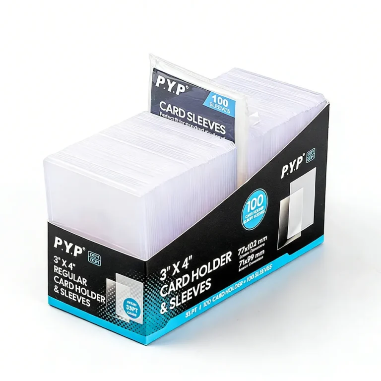 3X4 Clear Regular Toploaders and Card Sleeves (100count Pack)