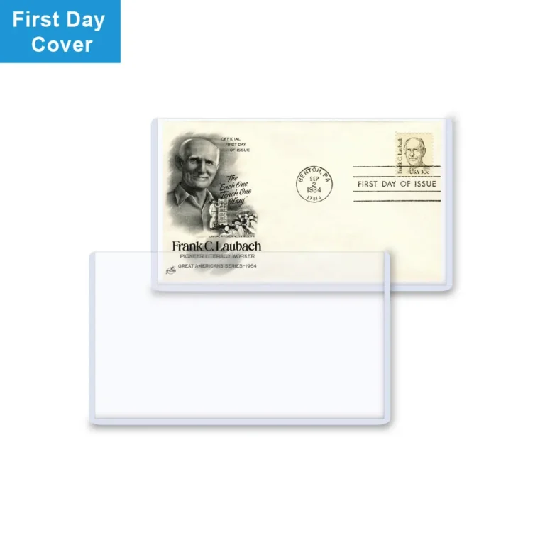 Wholesale clear rigid first day cover toploader, hard plastic holder for FDC stamp envelope philatelic collectible preservation