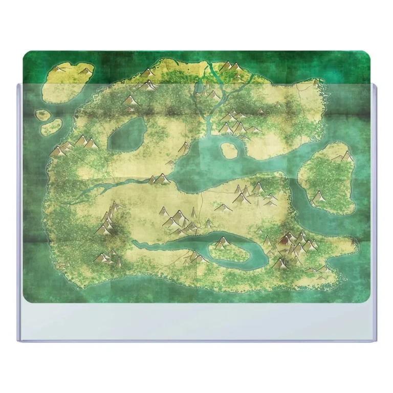 Factory wholesale hard plastic map display toploader, rigid protector for antique artwork, blueprint and fantasy game map collectibles