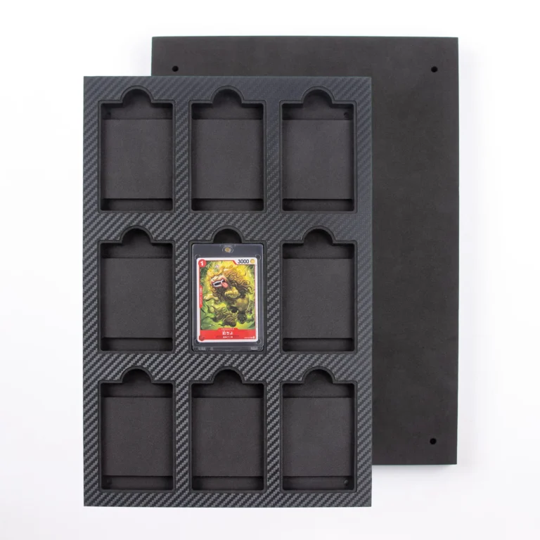 9-Slot Magnetic Card Holder Wall Foam Display Frame 9槽卡砖壁挂式泡沫展示框